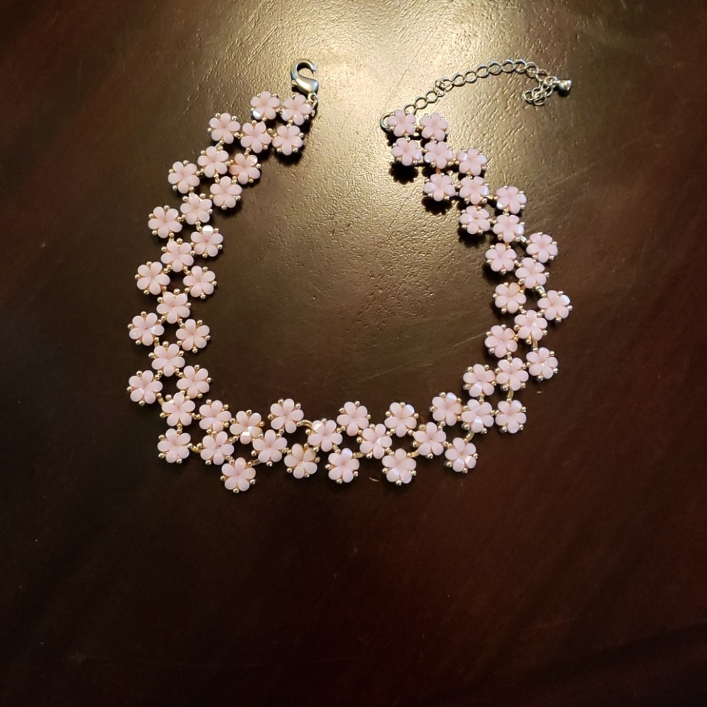 Pink Flower Choker